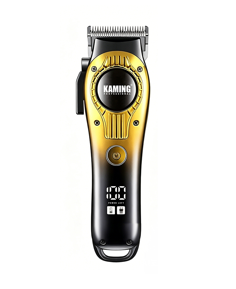 Kaming 1708 Clipper Gruaige Ciúin Leictreach, Clipper Céimnithe Gairmiúla le haghaidh Úsáid Salon le Taispeáin Digiteach