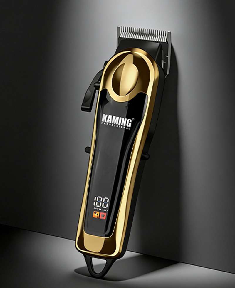 Kaming Gairmiúla Taispeántas LCD Inchoigeartaithe Céimnithe Clipper Gruaige le haghaidh Salons