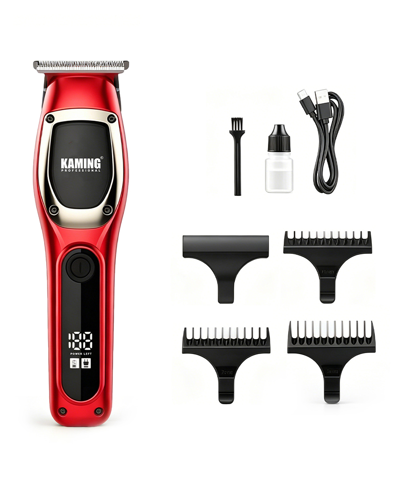 Kaming1711 Clipper Gruaige Leictreach Nua d'Fhir Taispeántas Digiteach Bearna Zero 7000 RPM Mionsonraí Trimmer Trádáil Trasteorann