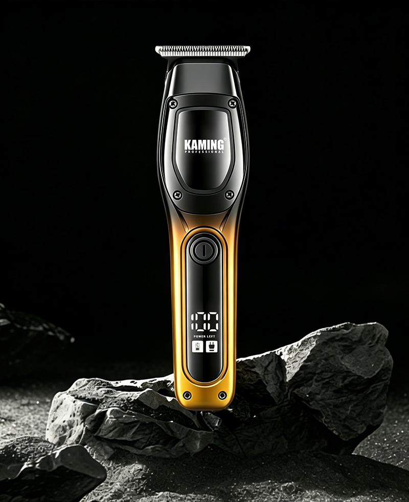 Kaming1711 Clipper Gruaige Leictreach Nua d'Fhir Taispeántas Digiteach Bearna Zero 7000 RPM Mionsonraí Trimmer Trádáil Trasteorann