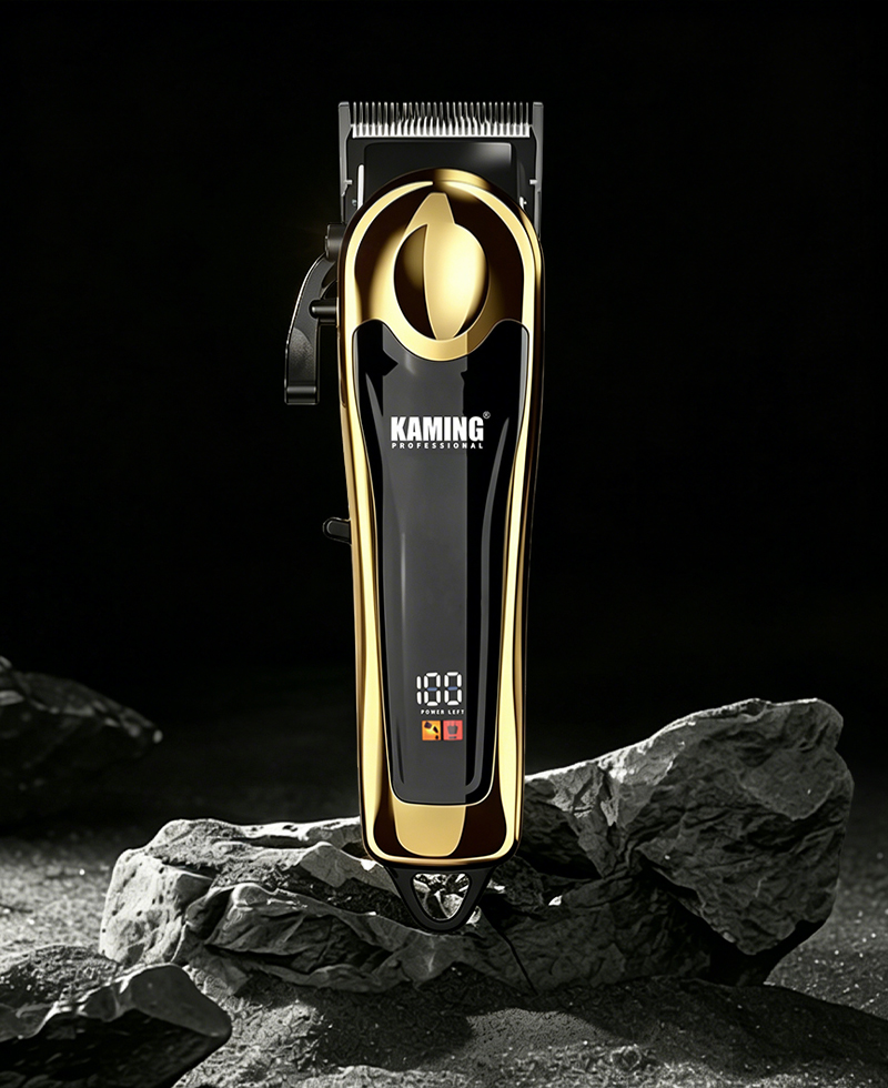 Kaming Gairmiúla Taispeántas LCD Inchoigeartaithe Céimnithe Clipper Gruaige le haghaidh Salons